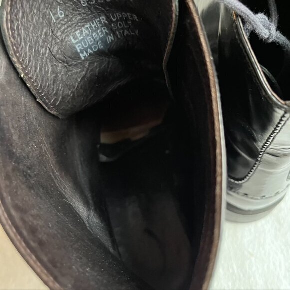 ** Boemos Lace up Oxfords Black Leather oxford boots Size 40 - Picture 10 of 12